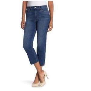 JOE'S High Rise Fray Crop Hem Straight Jeans